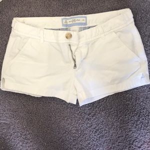 Abercrombie and Fitch white shorts